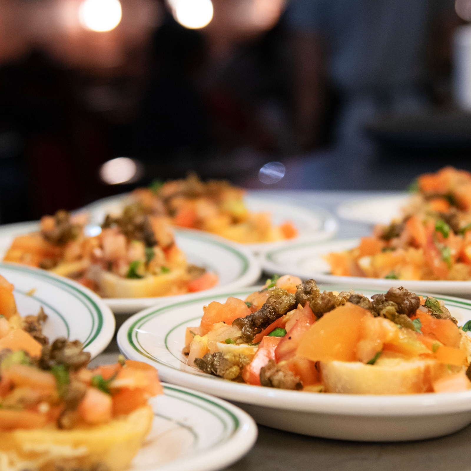 Plenty of Plates meals prepared by volunteer teams for at-risk residents of the Downtown Eastside to enjoy as part of a safe, dignified sit down 3-course dining experience.