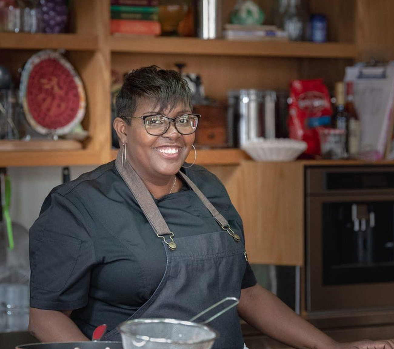 Sharpen Up leadership Chef Airis, the Food Network’s first black female-identifying Chopped champion.