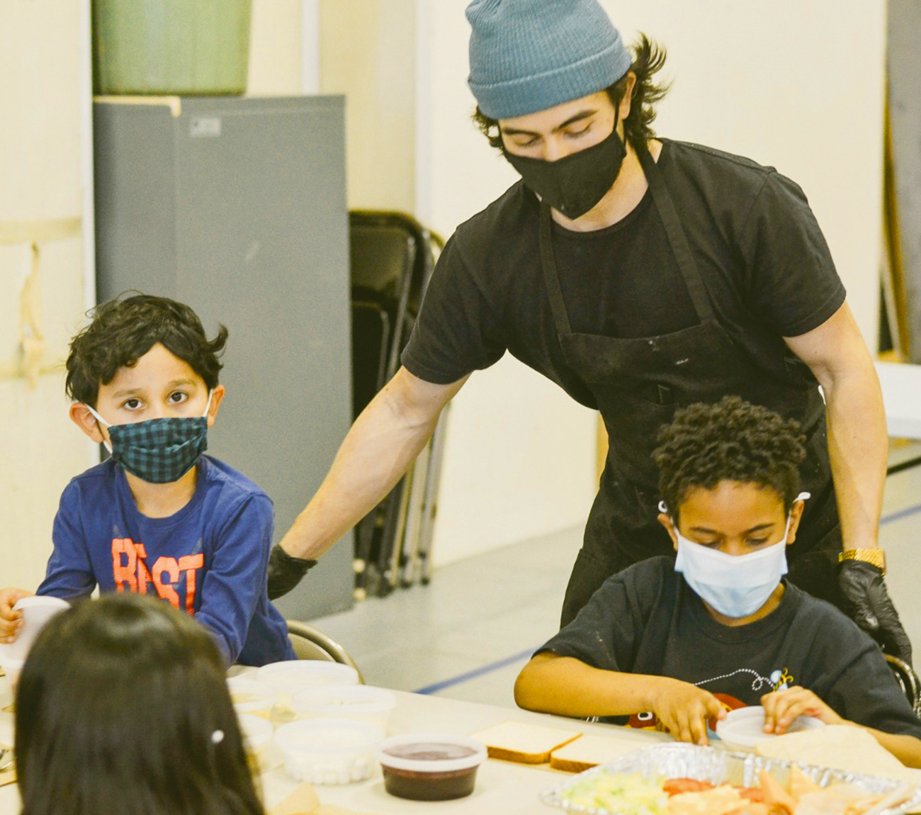 ABLF Chef stewarding training and leadership sessions during Sharpen Up programming for at-risk youth living within the communities we serve.